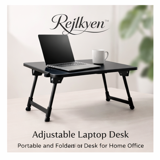 Rejlkyen™ Adjustable Laptop Desk – Portable and Foldable Desk for Home Office